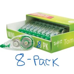 NEW 8-Pack Tombow White Out Mini Correction Tape